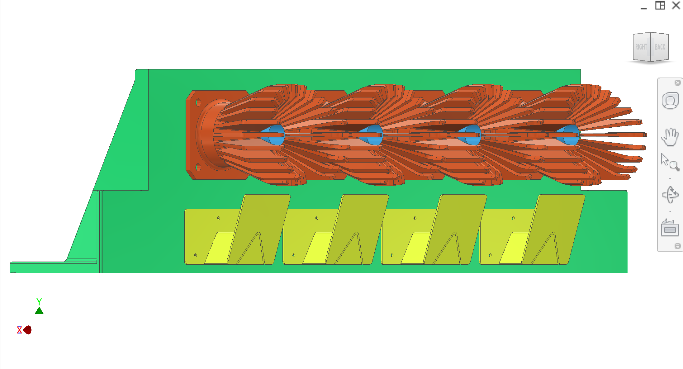 Collection with deflectors 9