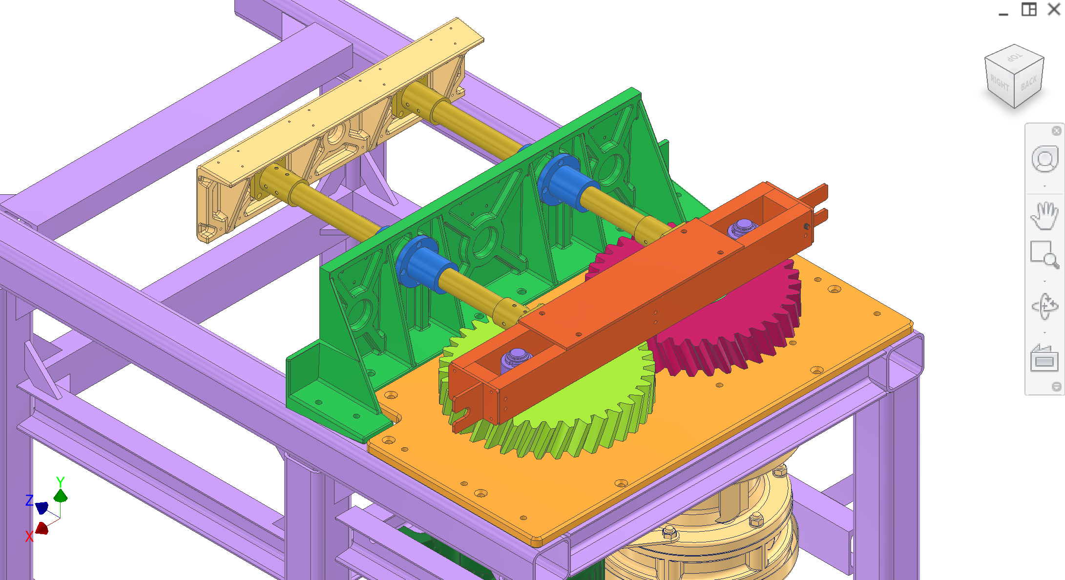 Drivetrain gear train and belt