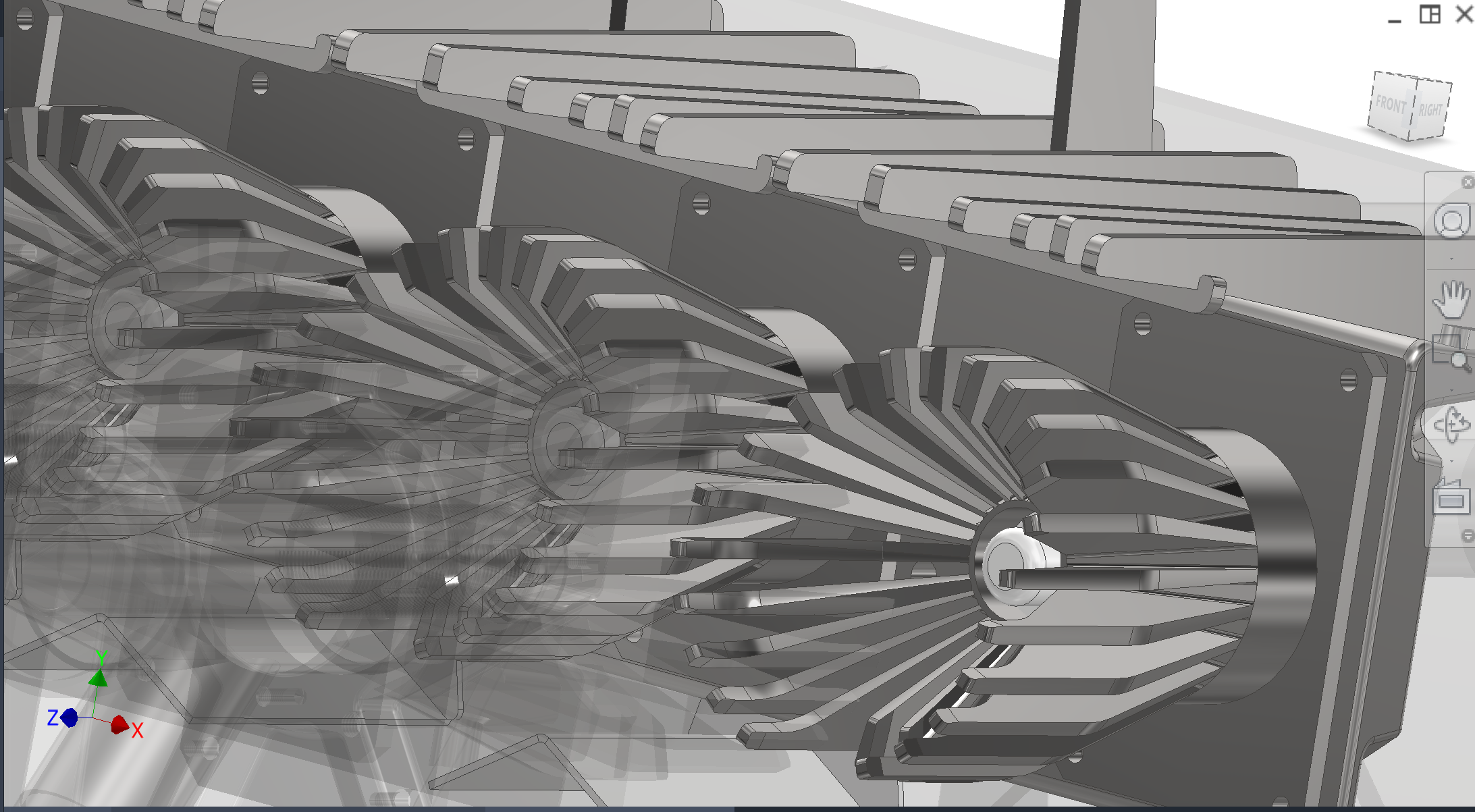 Driven peeler mounted