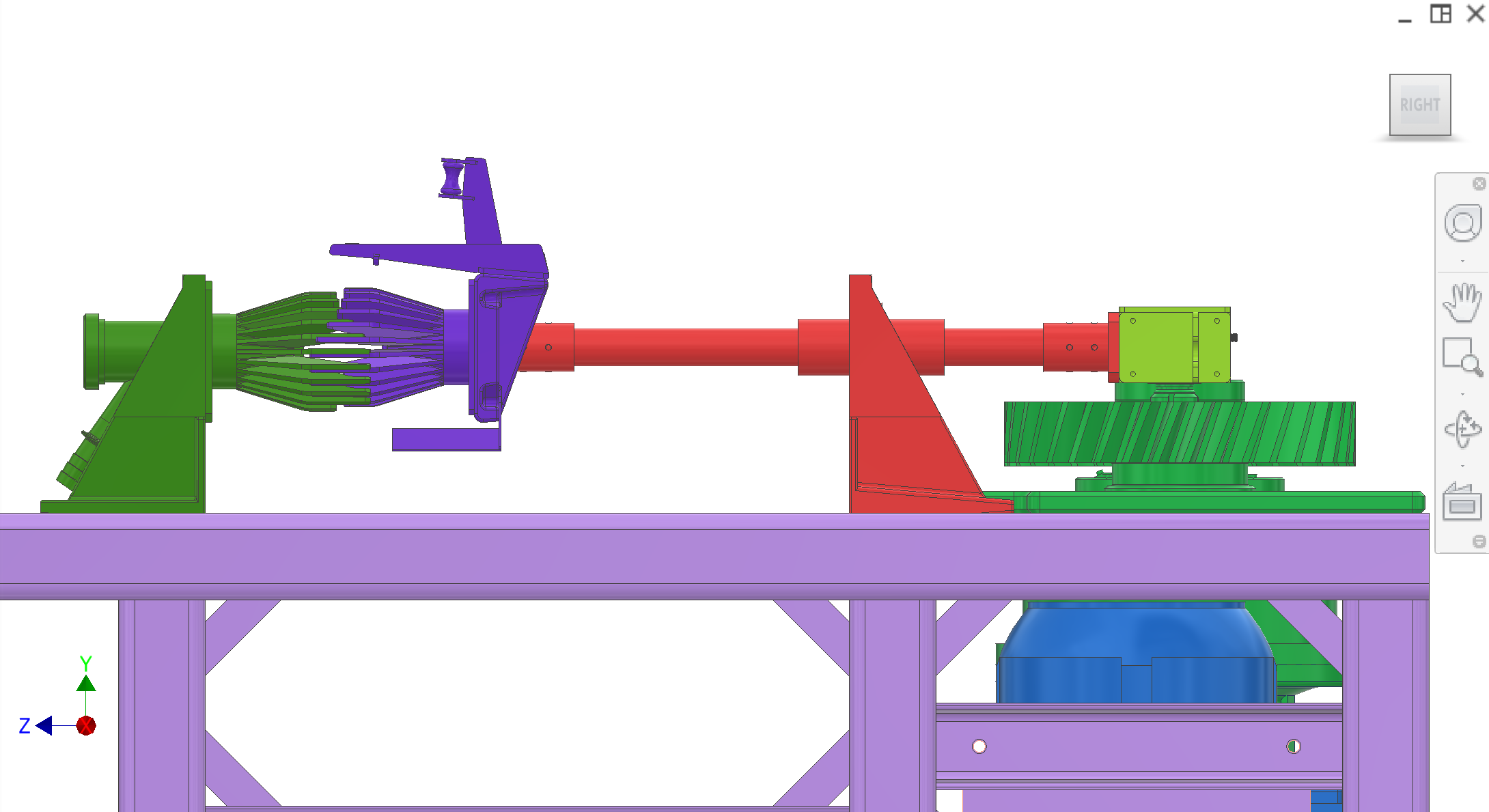 Frame — mount plate load paths