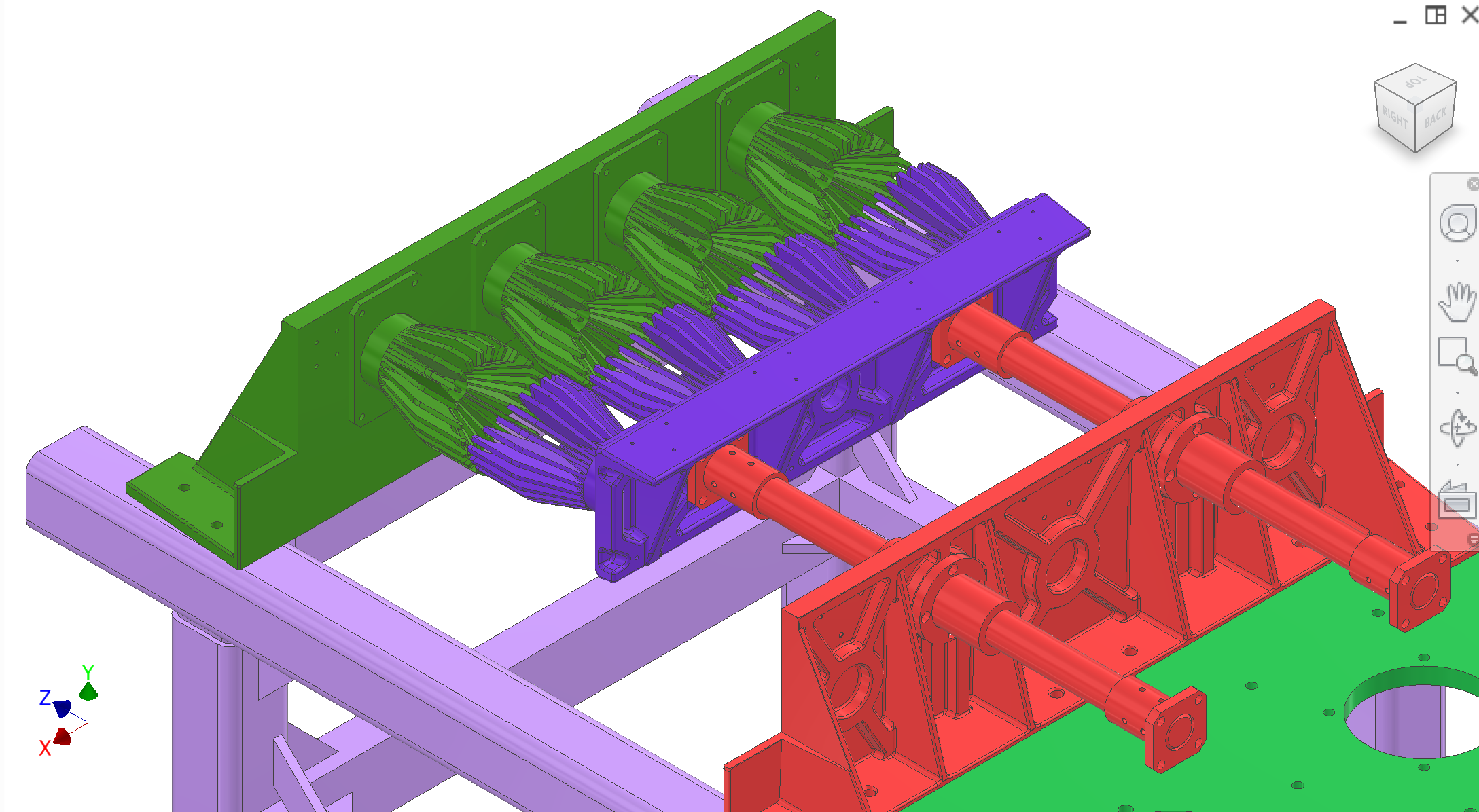Assembly step 2 — yoke and extraction