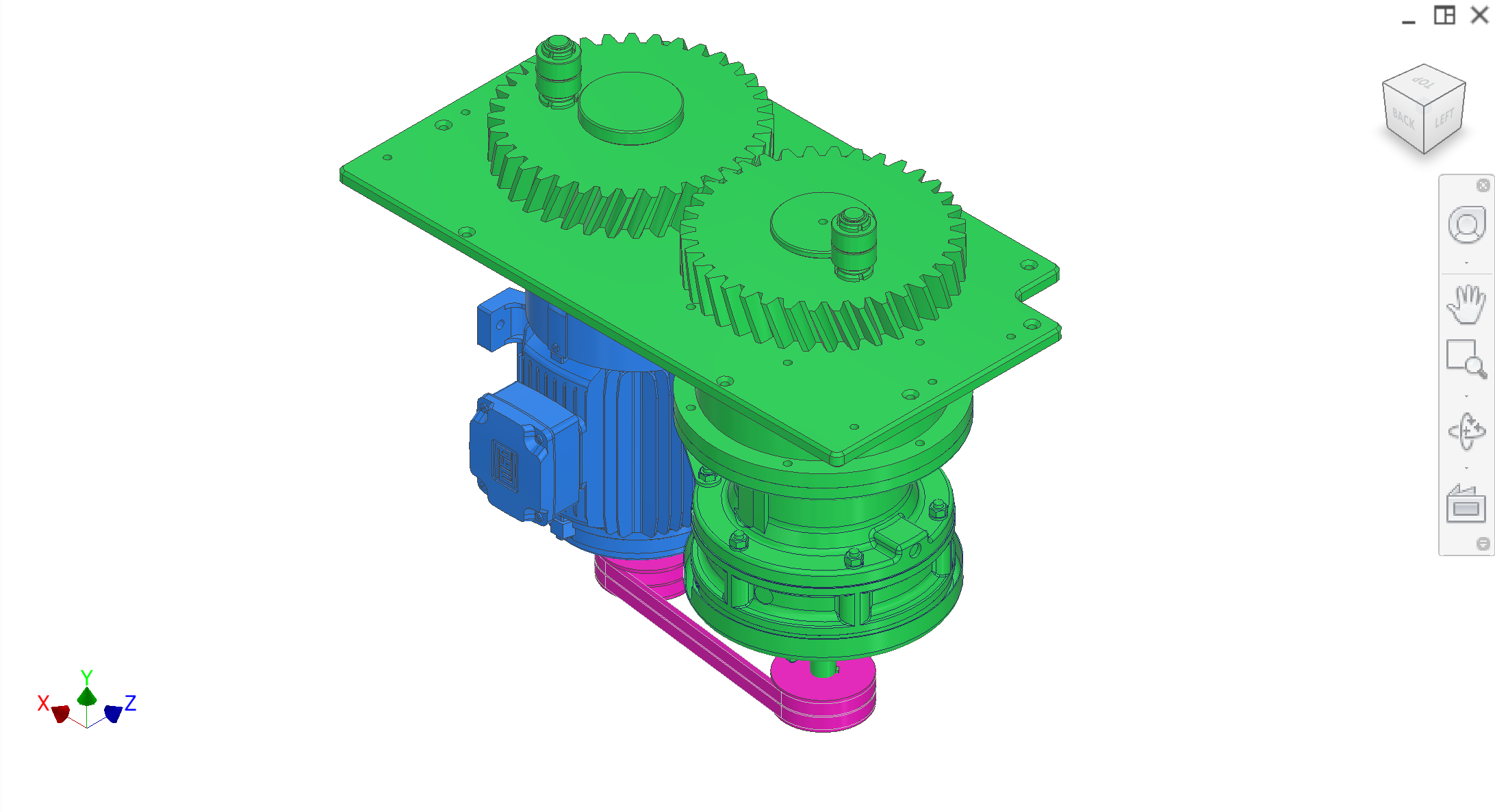 Closeup — drivetrain