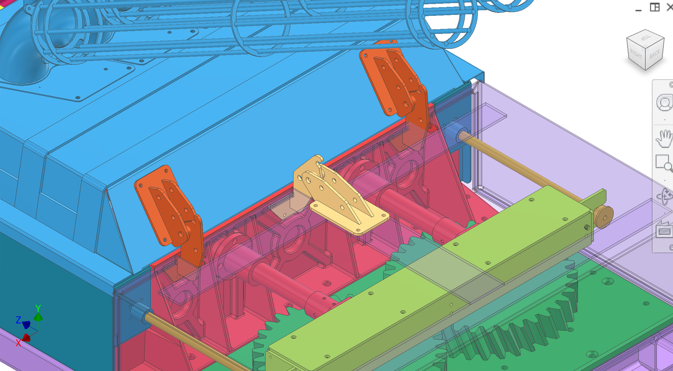 Closeup — enclosure hinges 3