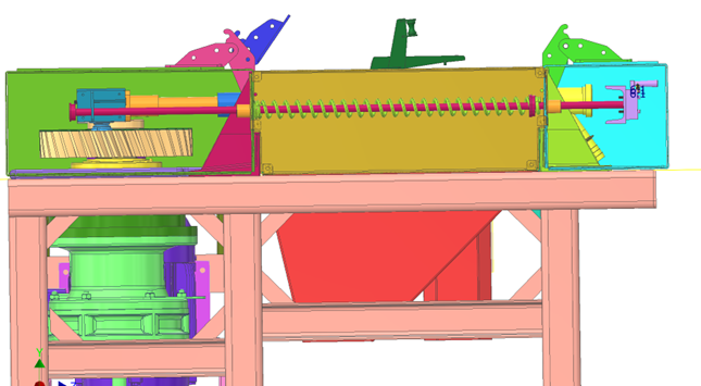 Plunger drive side panel side view